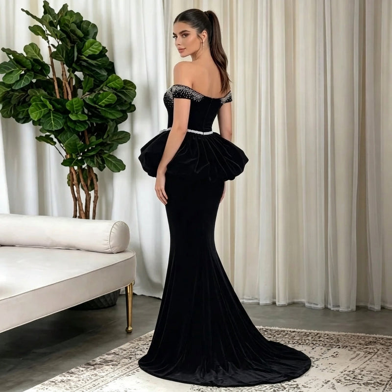 Off the Shoulder Mermaid Gown with Statement Bow