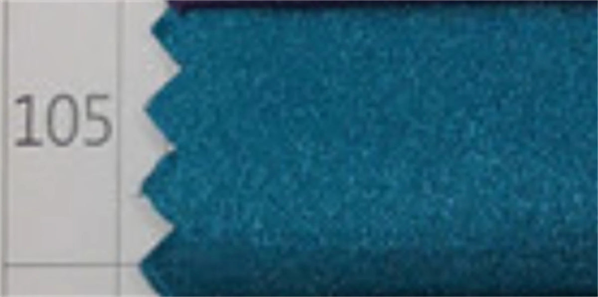 Teal blue shimmering fabric swatch for a customized formal evening gown.