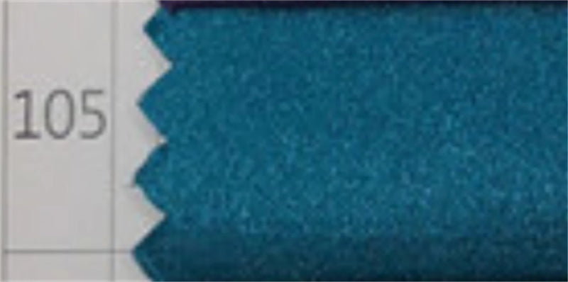 Teal blue shimmering fabric swatch for a customized formal evening gown.