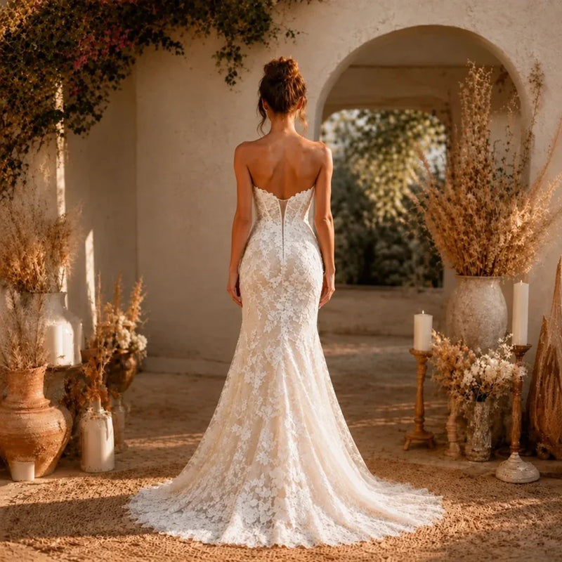 Back-view gown watermark removal