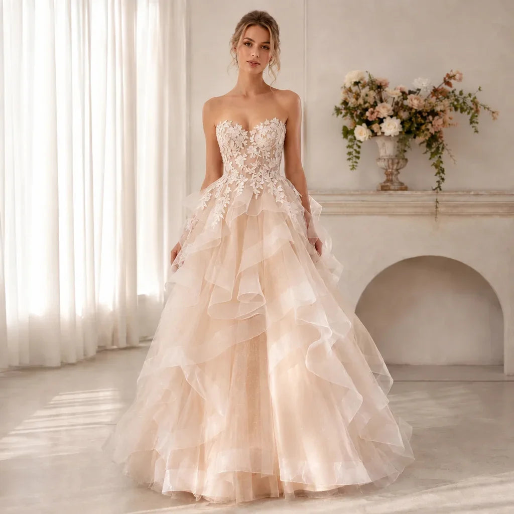 Front-view bridal photo watermark removal