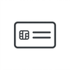 Simple credit-card payment icon